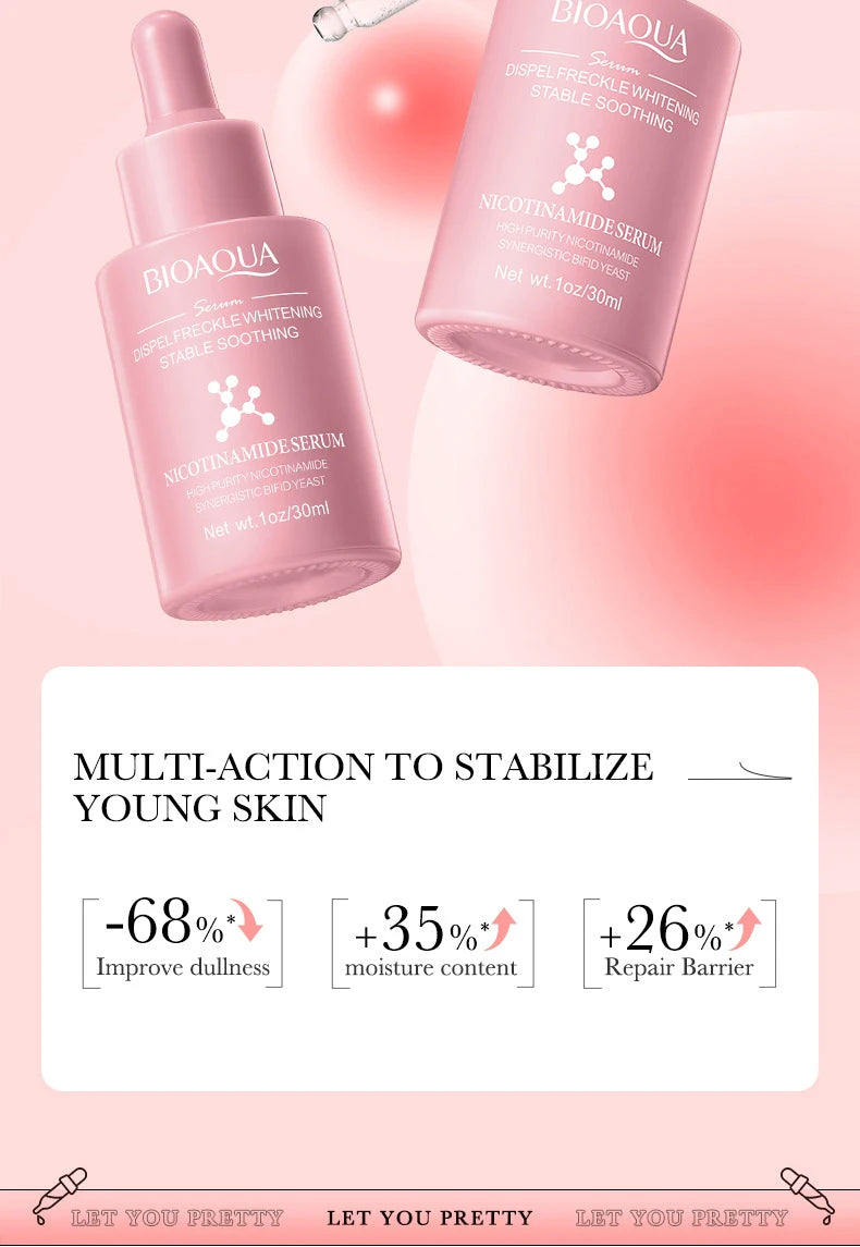 BIOAQUA Vitamin C Retinol Hyaluronic Acid Serum Moisturizing Brightening Hydrating Firming Facial Essence Beauty Face Skin Care