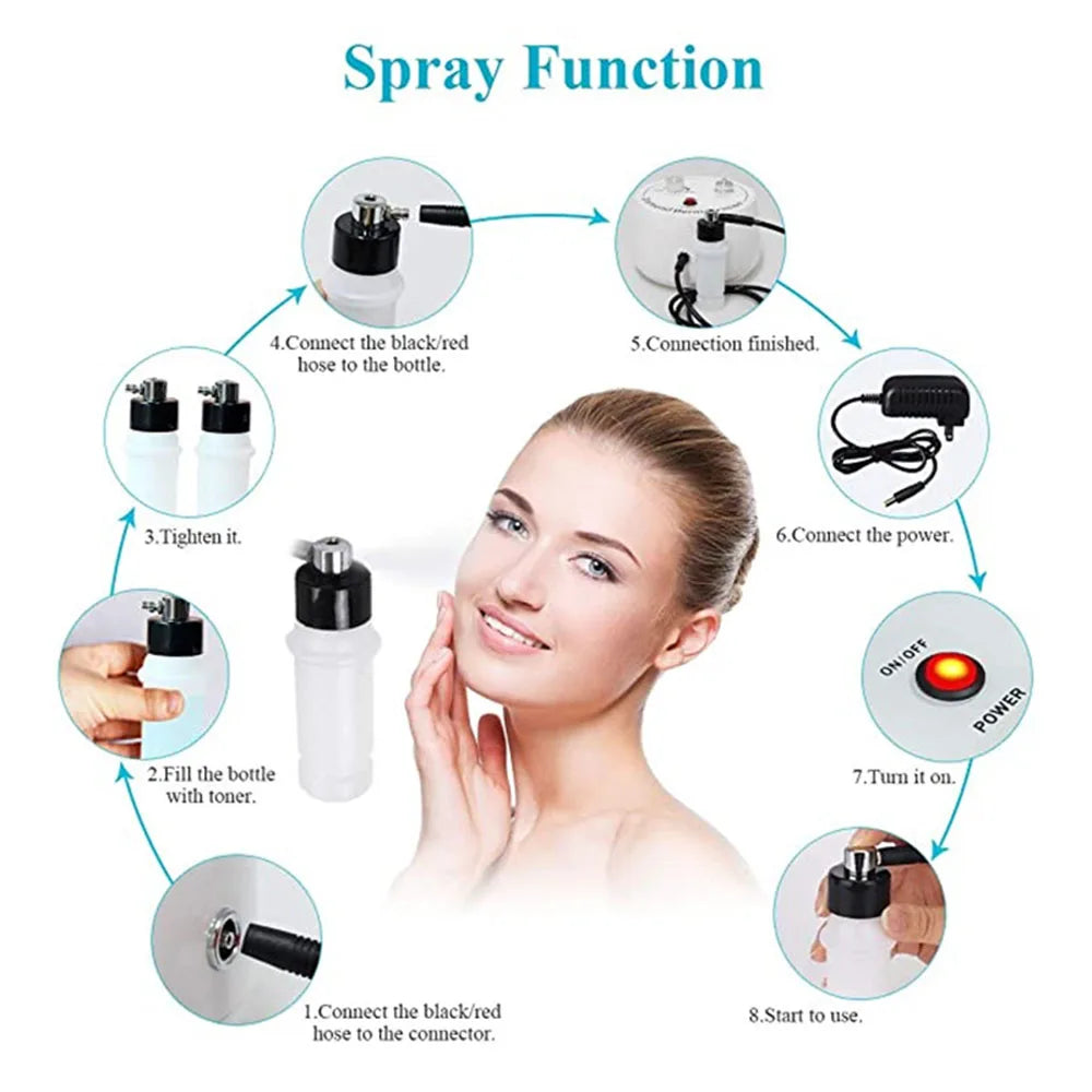 New Style Diamond Microdermabrasion Dermabrasion Machine Water Spray Exfoliation Beauty Machine Wrinkle Face Peeling Machine