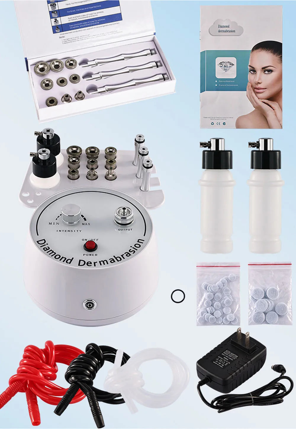 New Style Diamond Microdermabrasion Dermabrasion Machine Water Spray Exfoliation Beauty Machine Wrinkle Face Peeling Machine