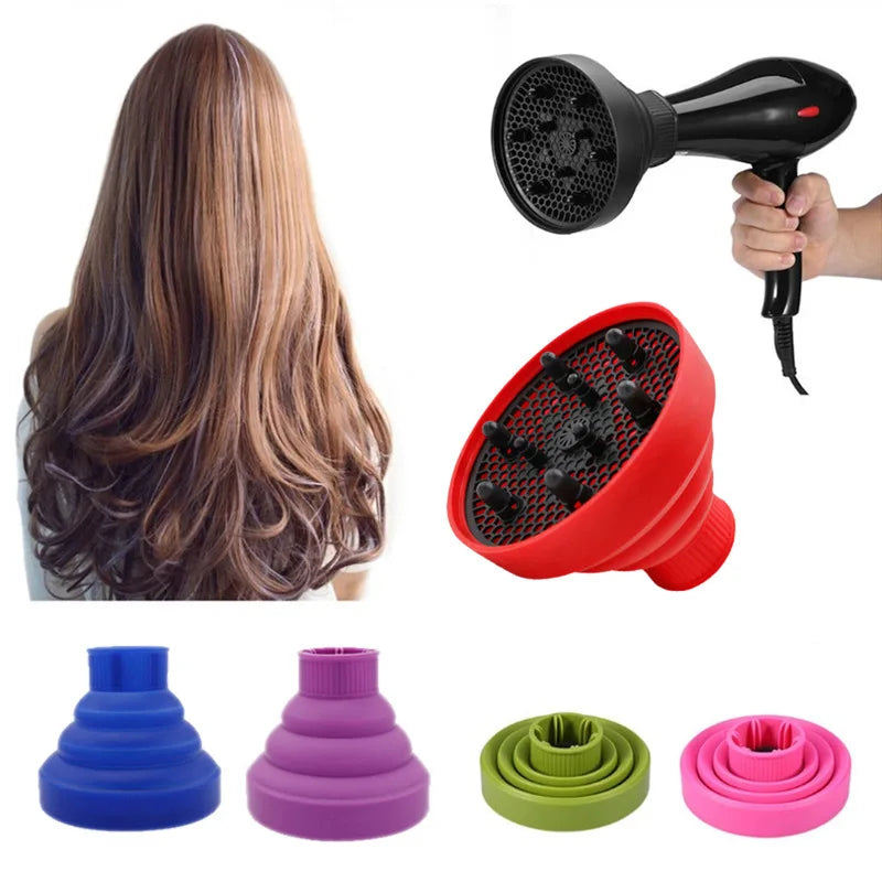 Salon Hair Diffuser Women Curly Hair Dryer Barber Foldable Blow Dryers Silicone Universal Diffuser Barbershop Tools