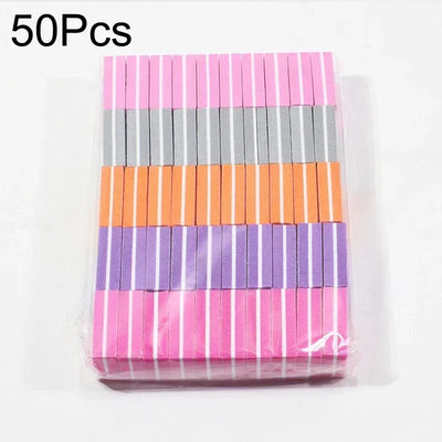 New 100-10Pc Mini Buffing Sanding Files Block Pedicure Care Nail Art Buffer Polish Manicure Pedicure Nail File Tools Nail Charm