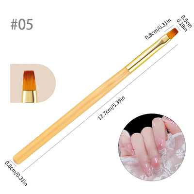 BORN PRETTY Nail Liner Brush DIY Drawing Painting Flower Line Stripes Pen Metal Handle UV Gel Nail Art Brushes Manicure Tool