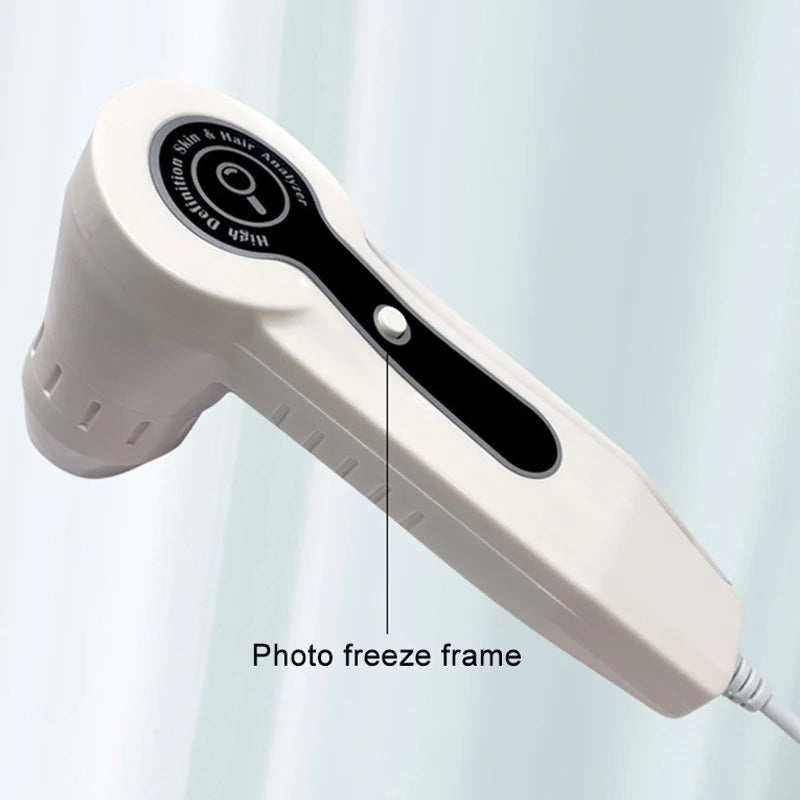 NEW 10 Inch LCD Skin&Hair Scalp Analyzer Detector Digital Microscope Magnifier Skin Hair Blackhead Follicle Detection 50X-200X