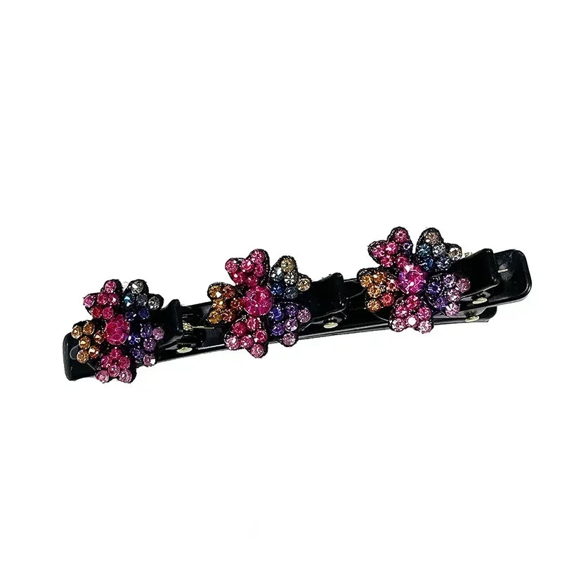 Double Layer Braided Hairpin Broken Hair Fixed Clip Women Girls Korean Fashion Hairpin Headband Hairpin Lazy Styling Accessories