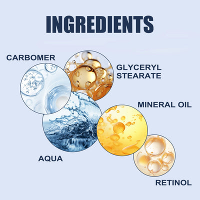 2Pcs Men's Retinol Eye Cream Moisturizing Anti-Aging Remove Dark Circle Anti-Puffiness Fade Wrinkles Hydrating Firming Eye Care