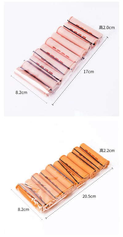 10pcs Heatless Hair Curler No Heat Hair Rollers Soft Curling Rod Pull Core Lazy Curls Flexi Rods Wave Formers Hair Styling Tools