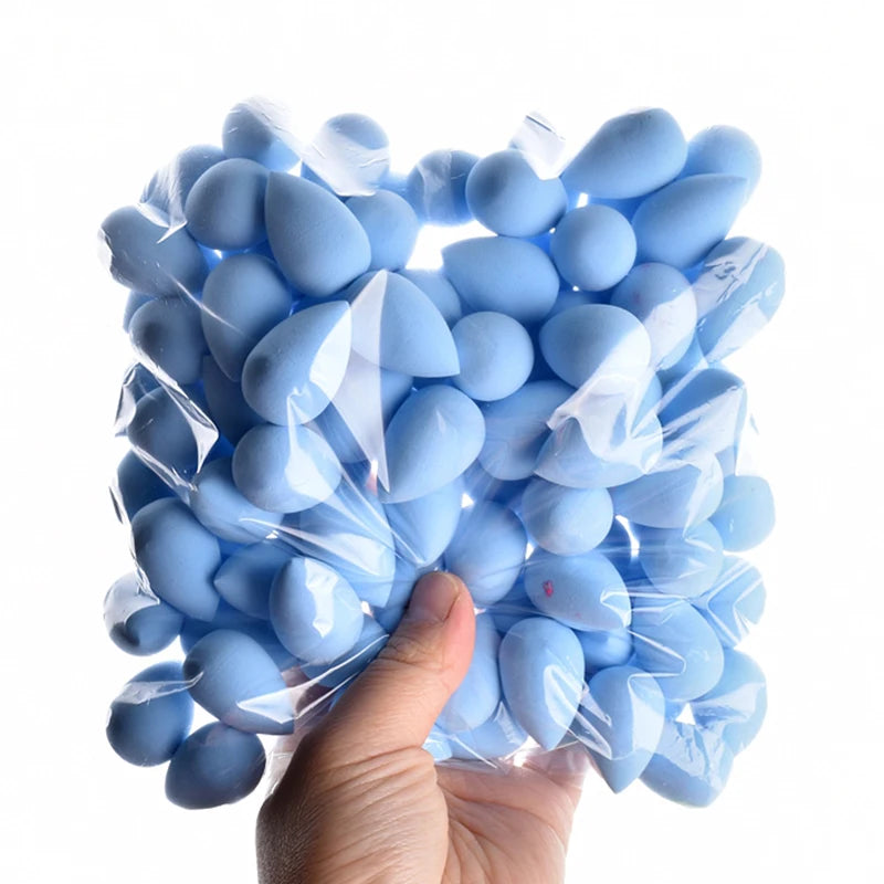 6/30/100Pcs Mini Makeup Sponge Soft Cute Face Beauty Egg Cosmetic Powder Puff for Foundation Cream Concealer Makeup Blender Tool