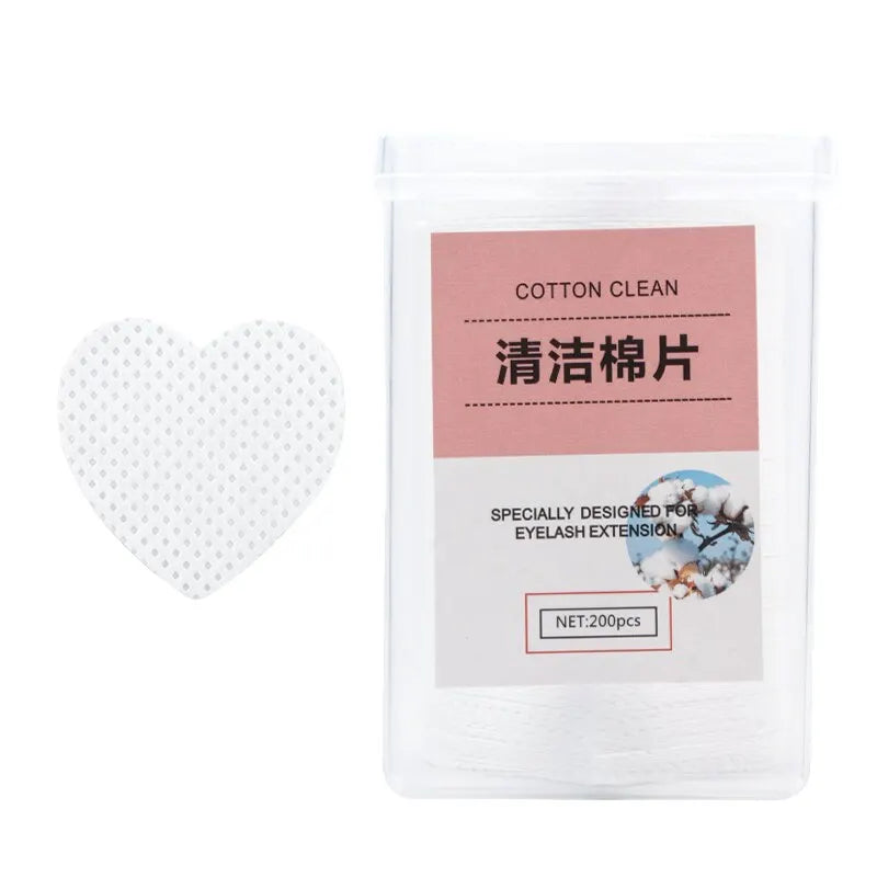 200 Pcs Glue Cotton Wipes Lint Free Pads Nail Polish Remove Wipes Cleaning Manicure Tool Gel Polish Removal Pad Paper Wipes