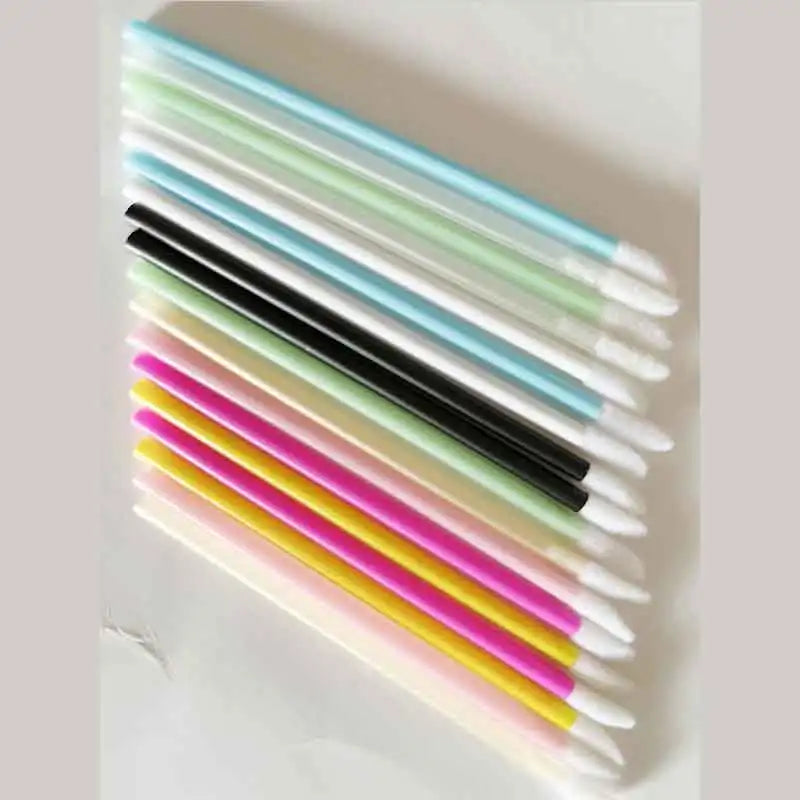 50pcs New Disposable Cosmetic Lip Brushes Lipstick Lip Glossy Wands Pen Cleaner Applicator Eyeshadow Gloss Makeup Brushes Tools