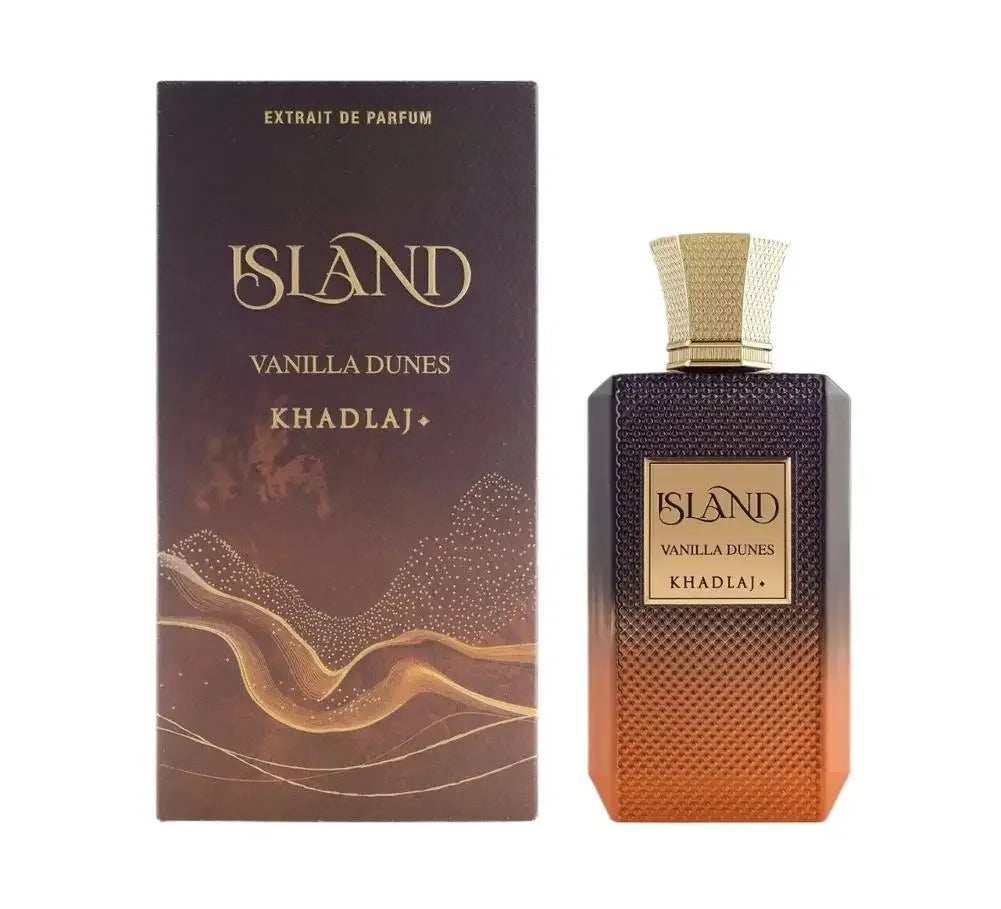 100ML Khadlaj Island Vanilla Eau De Parfum Spray Oriental Tune Long Lasting Men Perfume Dubai Arabia Parfums