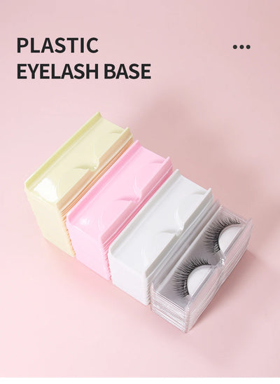 ANNAFRIS 50pcs Eyelashes Packaging Box False Lash Plastic Tray Holder Empty Storage Cover Mink Eyelash Display Box