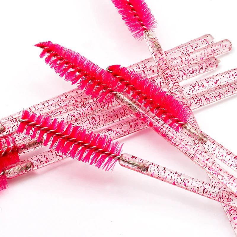 50Pcs Disposable Eyelash Wands Brush Comb Eye Lashes Extension Accessories Mascara Wand Makeup Professional Beauty Tool