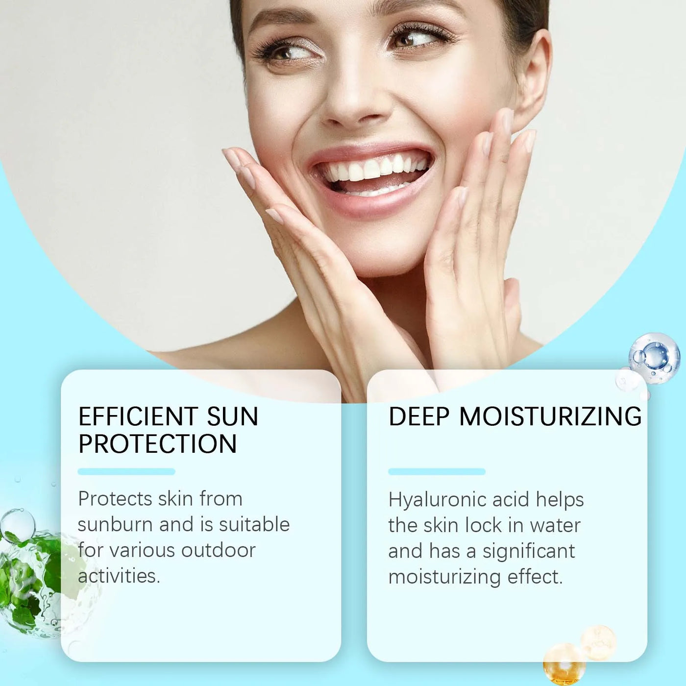 Moisturiser Sun Stick SPF50+ Moisturizing Brightening Non-Greasy Waterproof Sweatproof Isolation Face Body Sunblock Stick