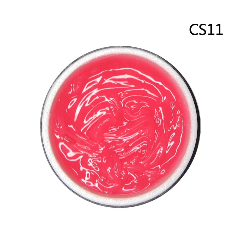 CHUNSHU Solid Jelly Extension Nail Gel Polish 15g Poly Builder Construction Gel For Nails Extend Semi Permanent UV White Varnish