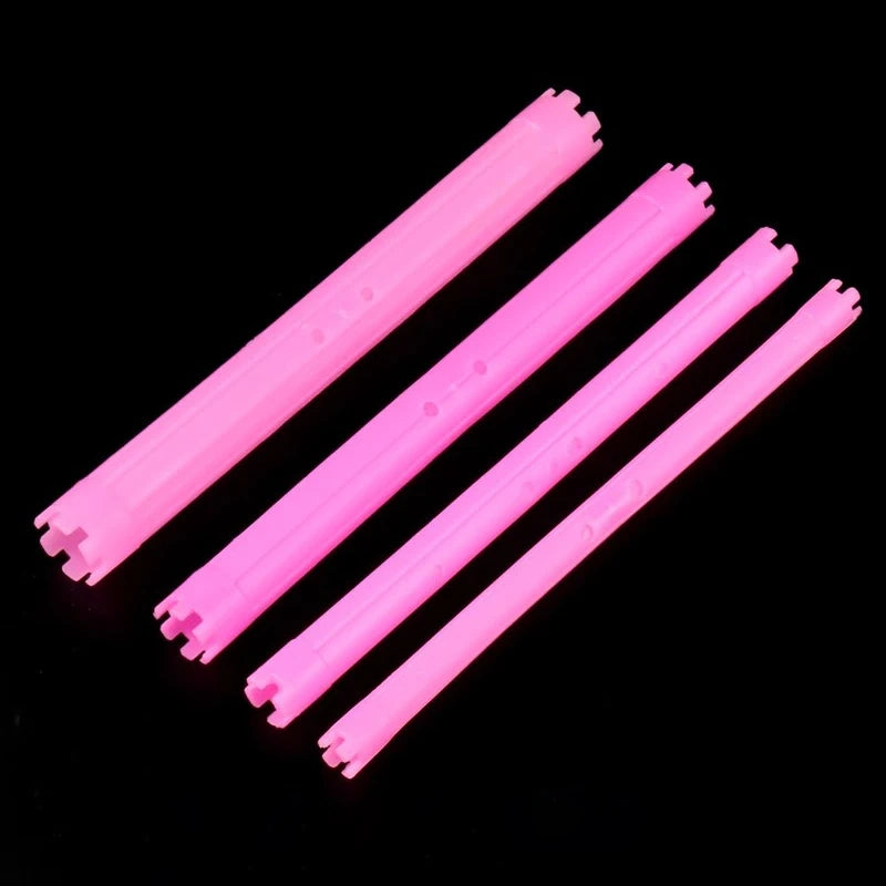30pcs/set 16.5cm Length Hollow Cold Perm Rods with Rubberbands Extra Long Curler Bars Heatless Rollers Hairdresser Tools 1903