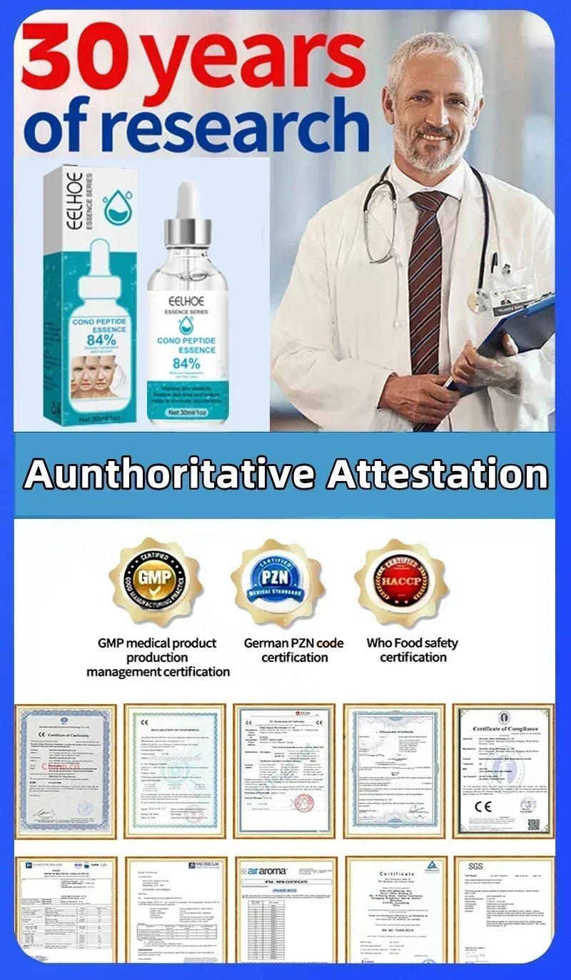 Instant Facial Anti Wrinkle Essence Moisturizing Anti-aging Lifting Firming Brighten Fade Fine Lines Skin Deep Repair Face Serum