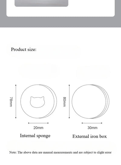 1 Piece Makeup Brush Cleaner Sponges Cosmetic Brush Drying Wash Eyeshadow Color Removal Portable Cleaning Case