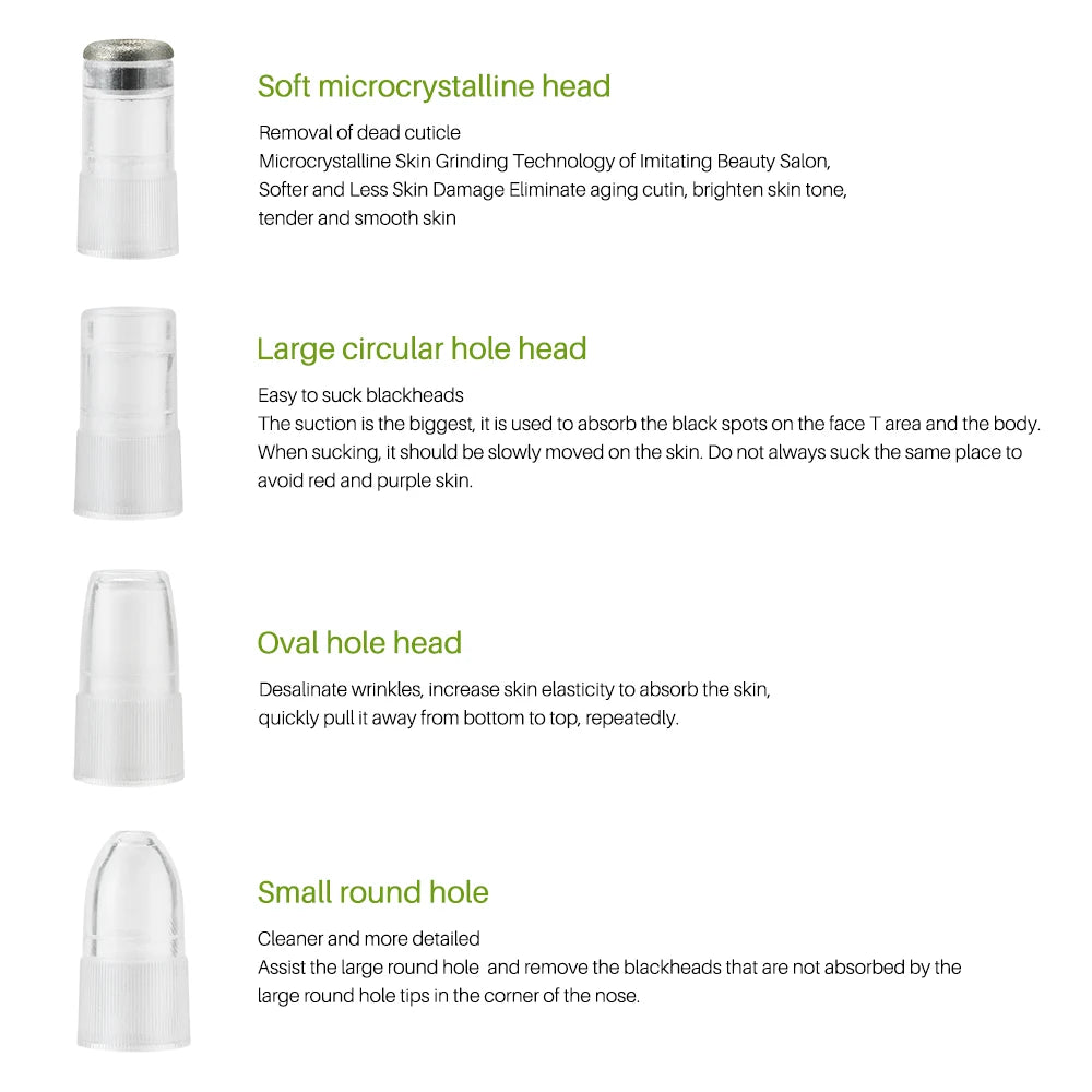 Home Use Blackhead Acne Removal Beauty Device Microdermabrasion Diamond Peeling Vacuum Machine Facial Skin Care Scar Faded Set