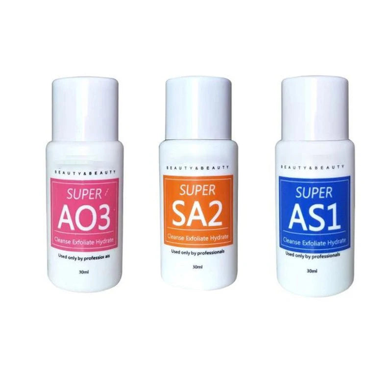 AS1 SA2 AO3 Small Bubble Aqua Peeling Solution 400ml Hydrogen Oxygen Dermabrasion Facial Cleaning Blackhead Export Liquid Beauty