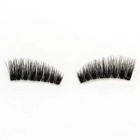 Three Magnet False Eyelashes Handmade Naturally Realistic Quick Paste Reuse 3D Magnetic False Eyelashes